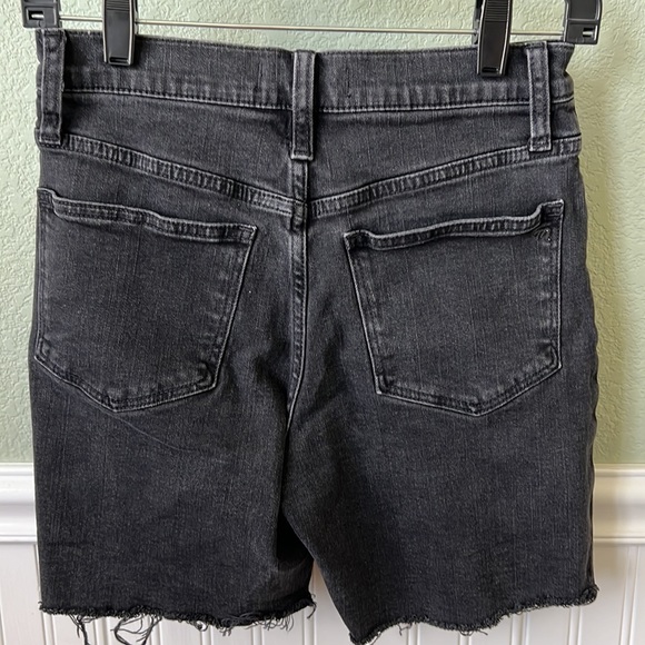 Madewell Black High Rise Denim Shorts - Picture 2 of 6
